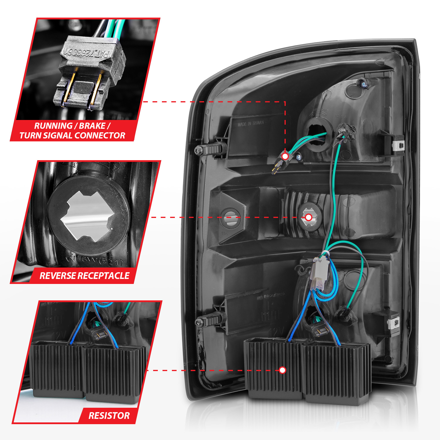 ANZO USA Tail Light Assembly 311398