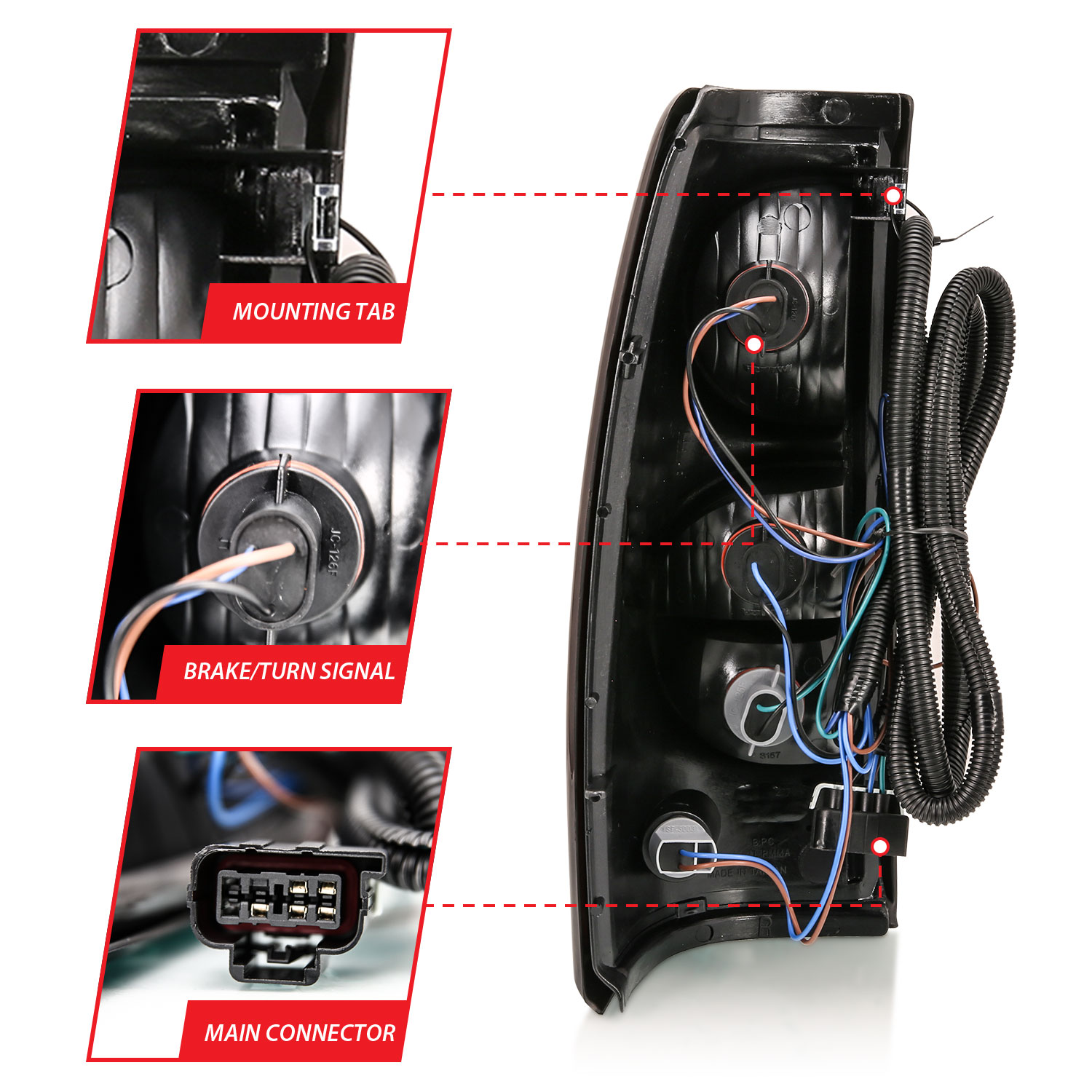 ANZO USA Tail Light Assembly 311302