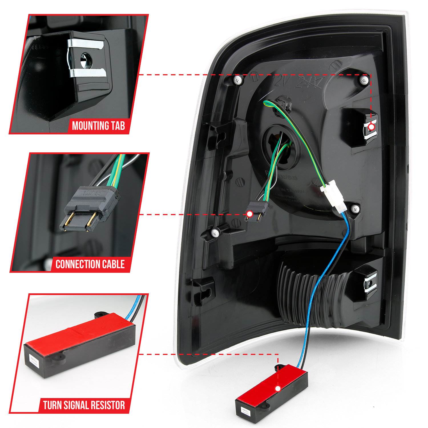 ANZO USA Tail Light Assembly 311319