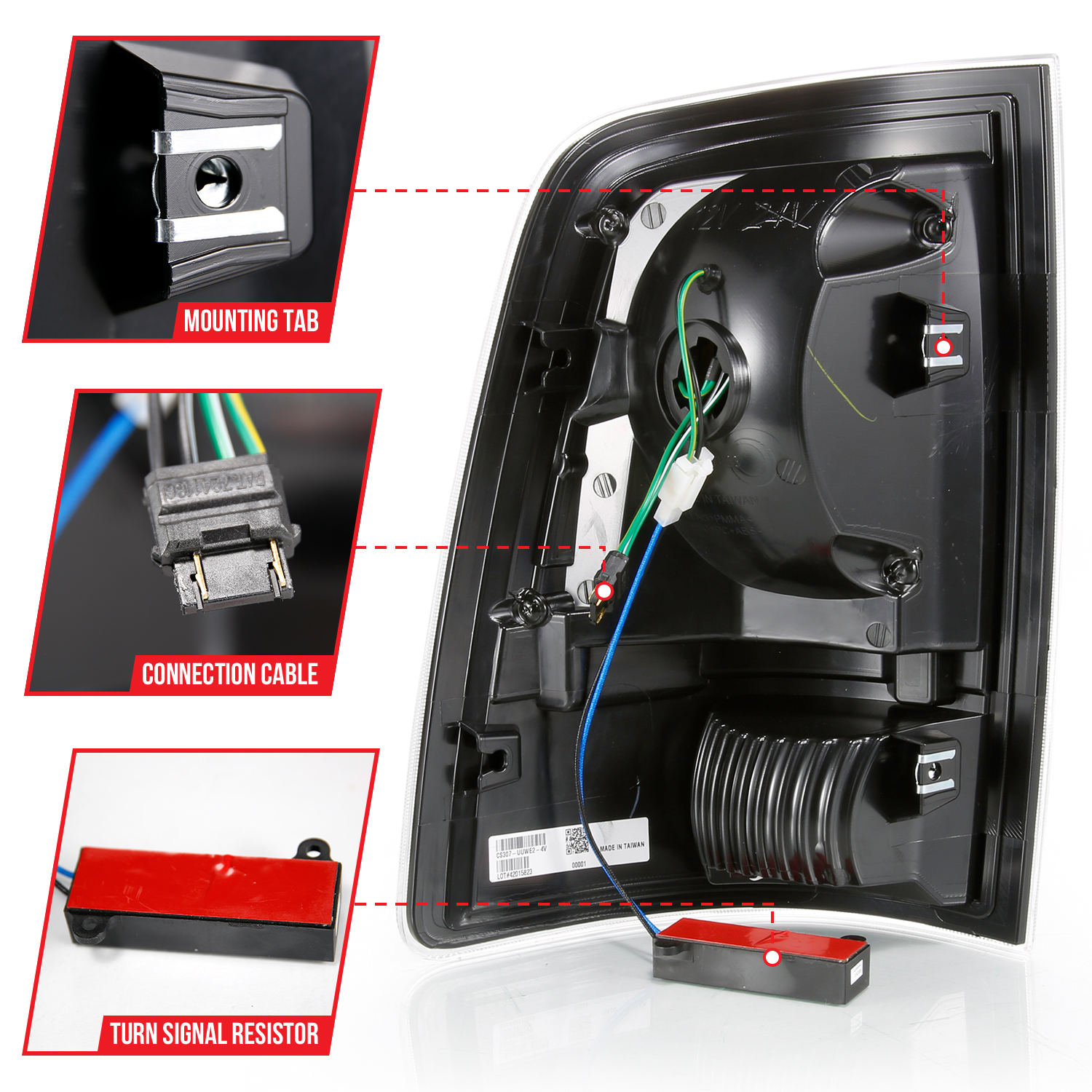 ANZO USA Tail Light Assembly 311320