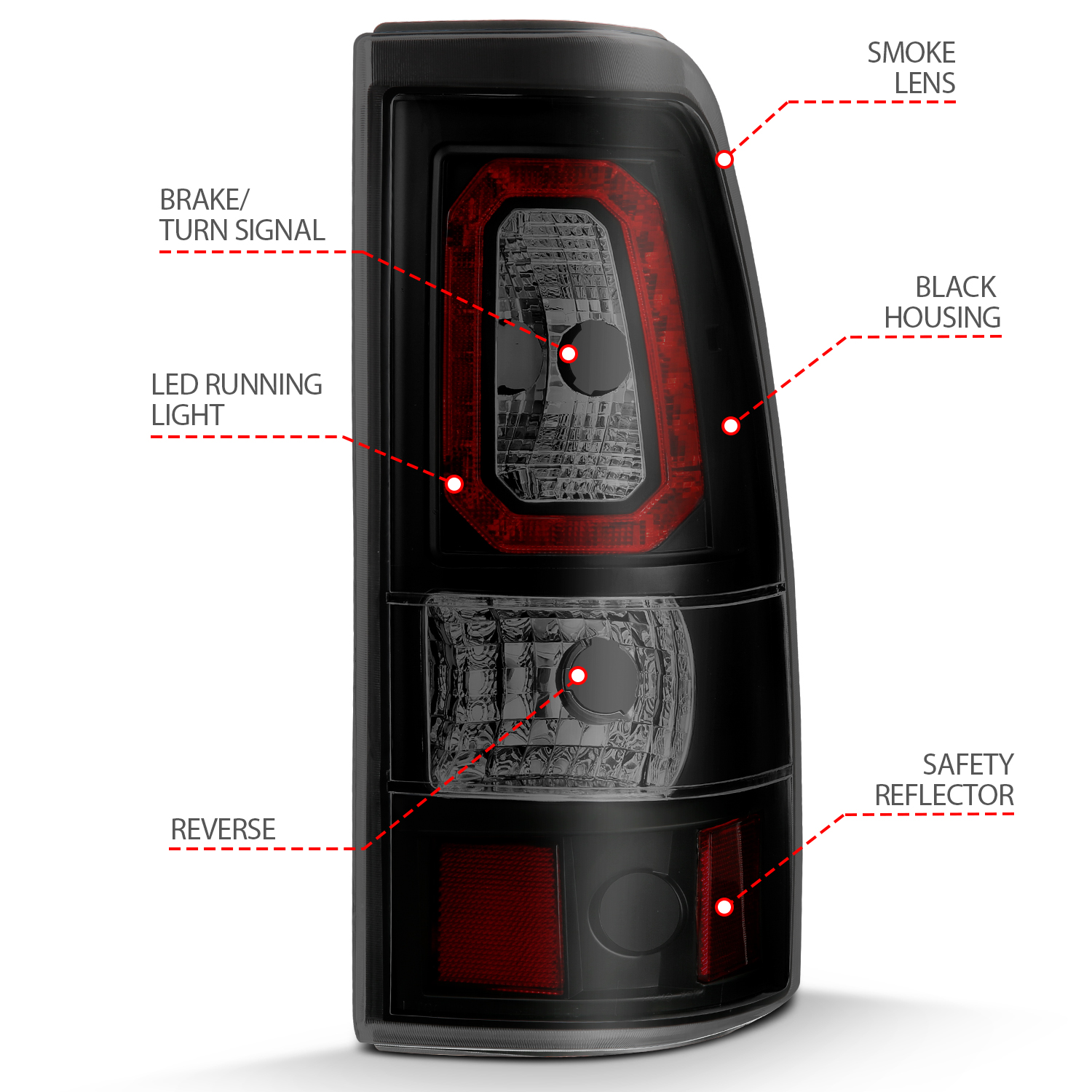 ANZO USA Tail Light Assembly 311325