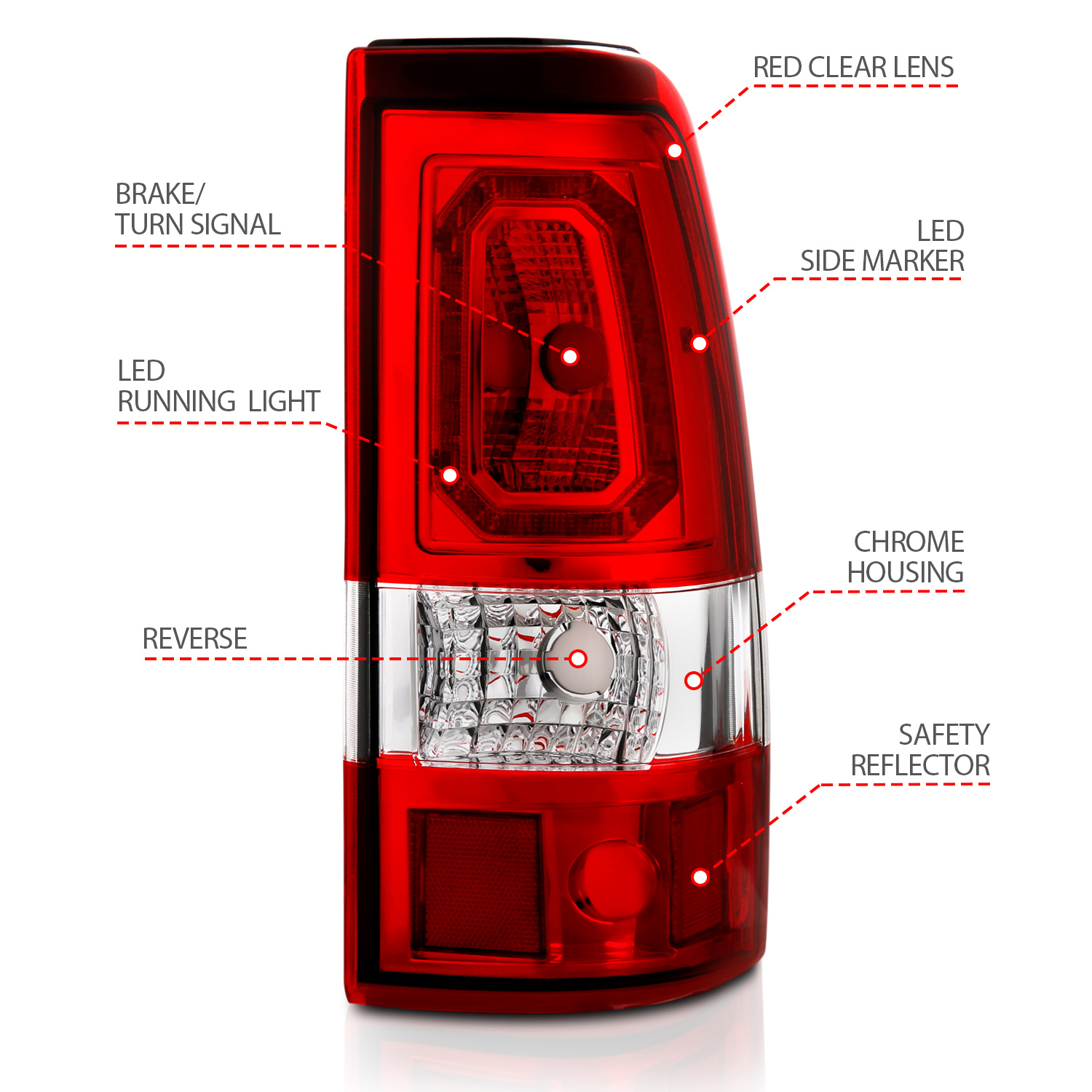 ANZO USA Tail Light Assembly 311326