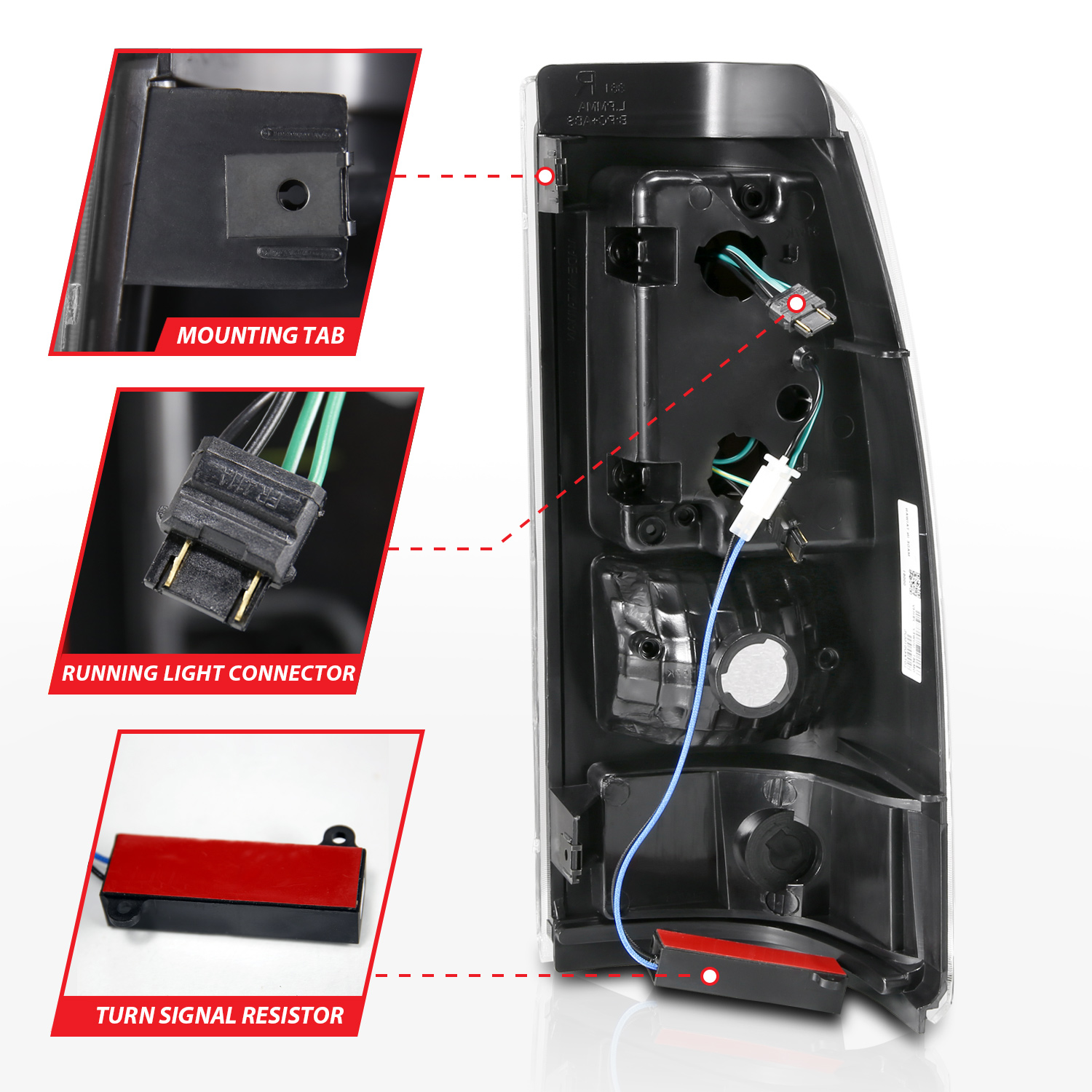 ANZO USA Tail Light Assembly 311333