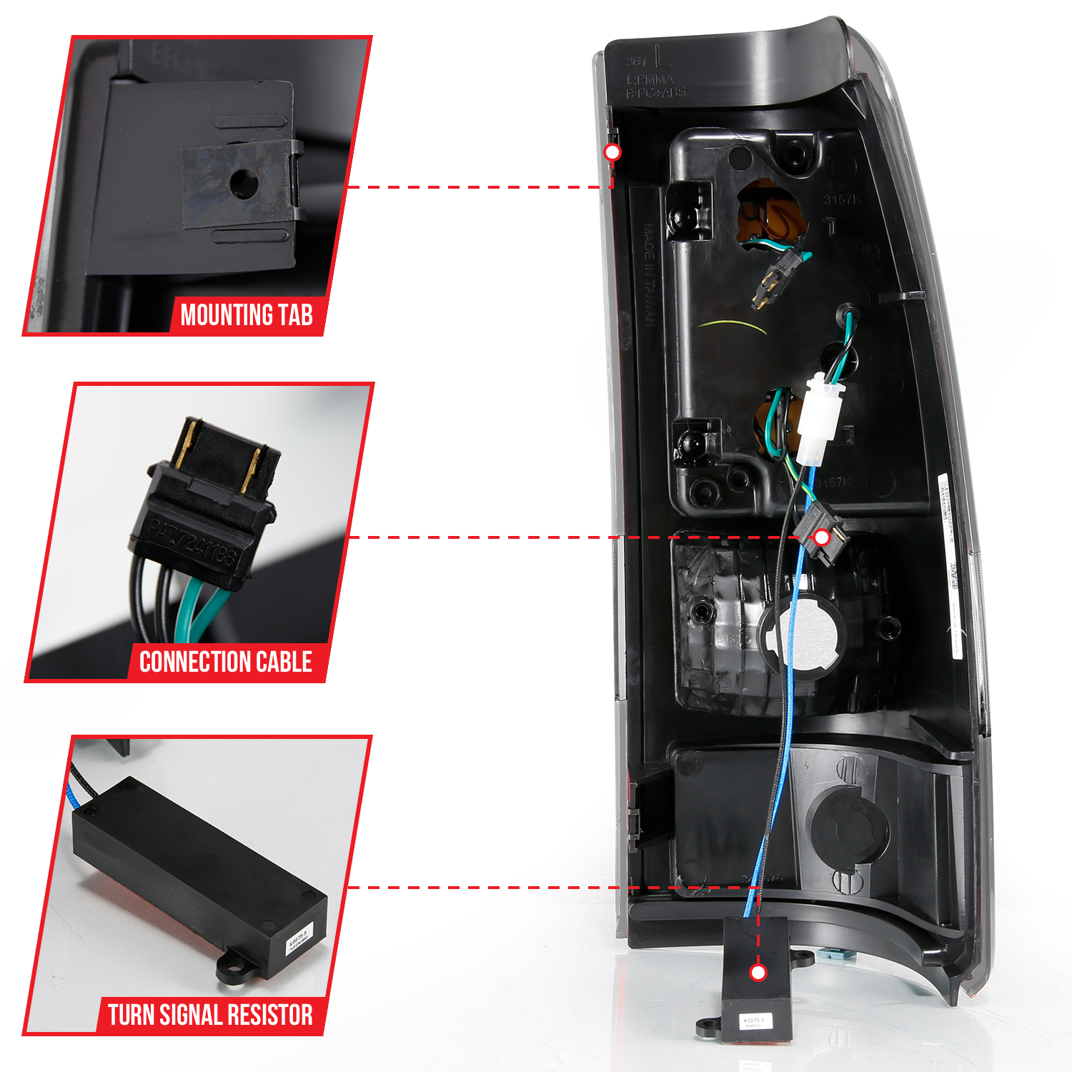 ANZO USA Tail Light Assembly 311330