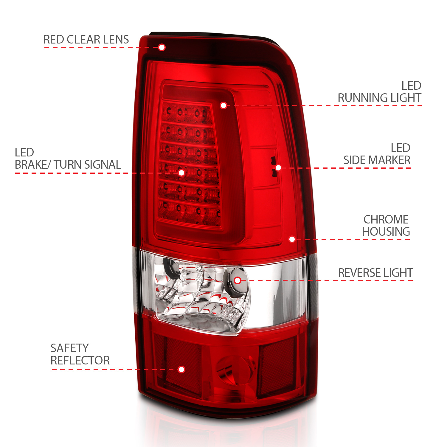 ANZO USA Tail Light Assembly 311332