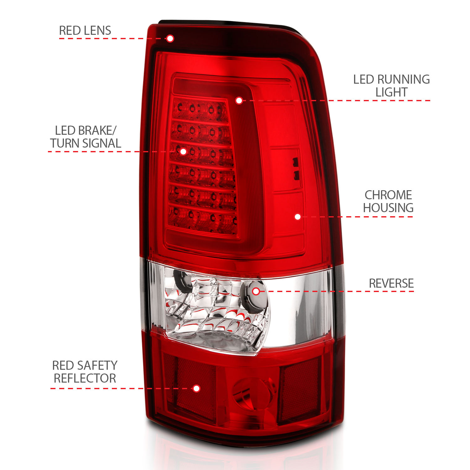 ANZO USA Tail Light Assembly 311335