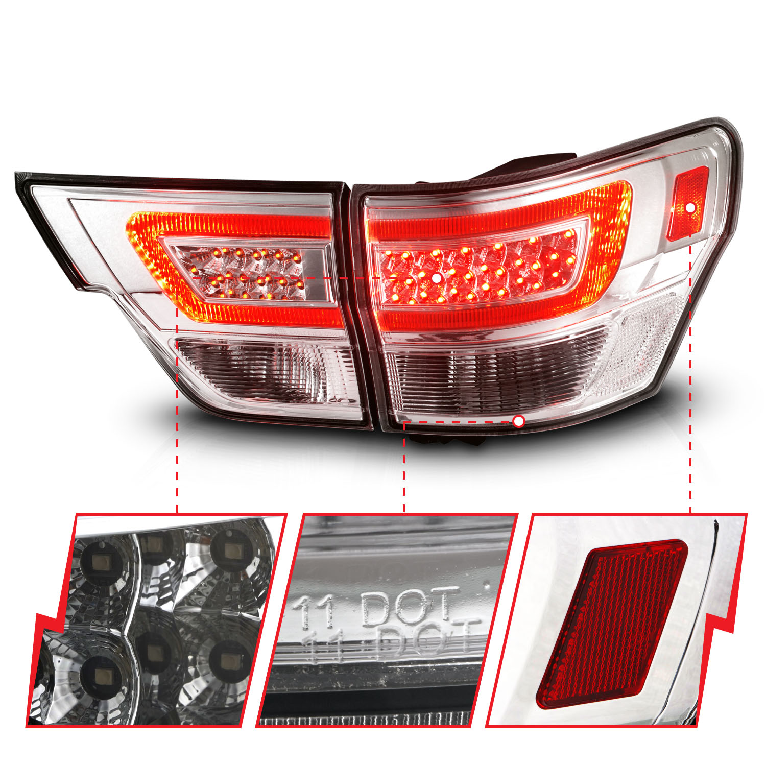 ANZO USA Tail Light Assembly 311441