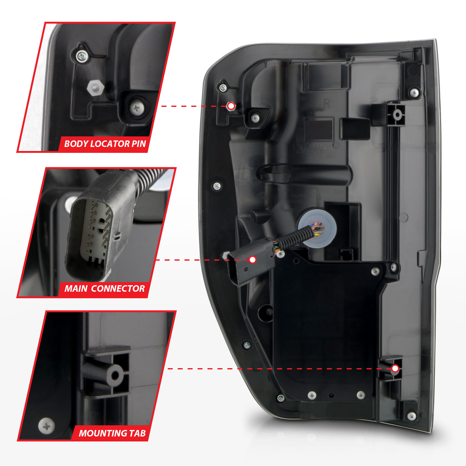 ANZO USA Tail Light Assembly 311446