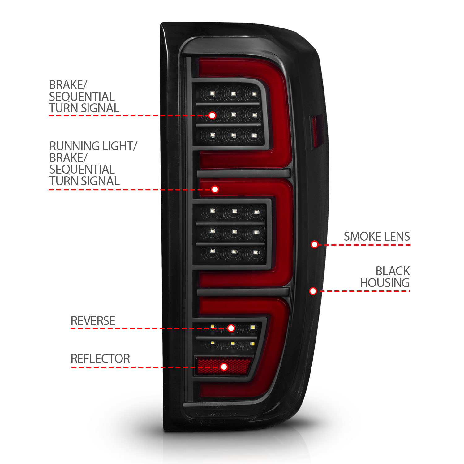 ANZO USA Tail Light Assembly 311460