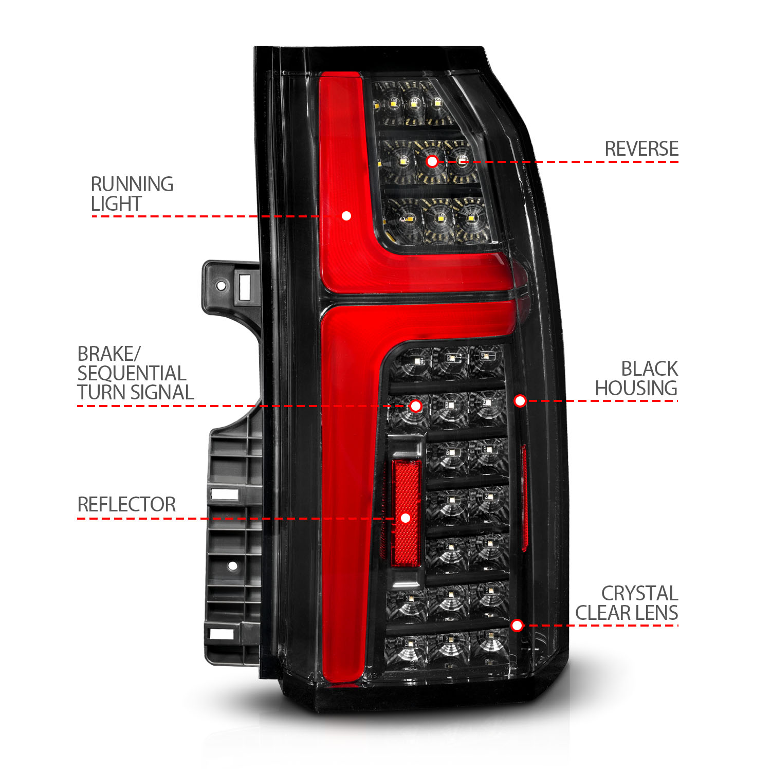 ANZO USA Tail Light Assembly 311467