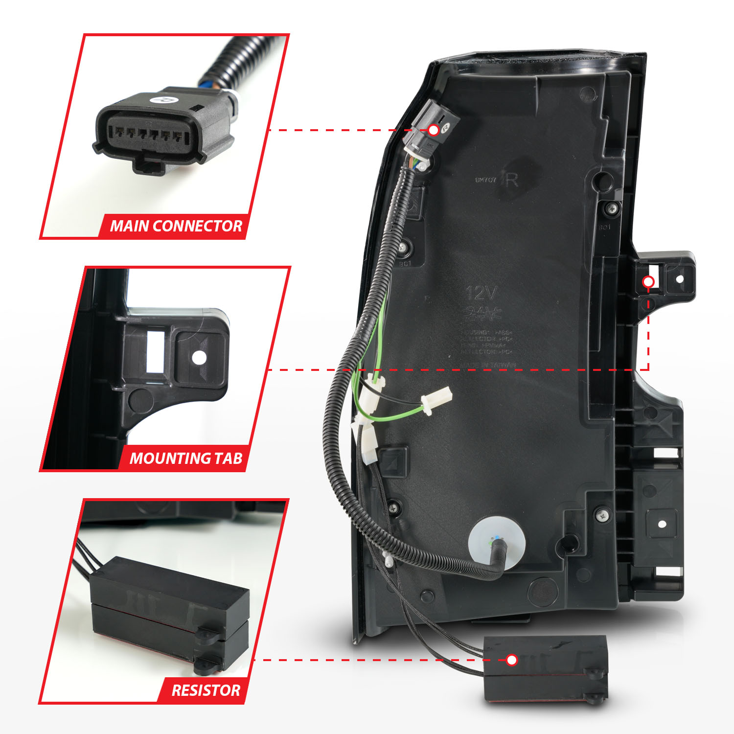 ANZO USA Tail Light Assembly 311467