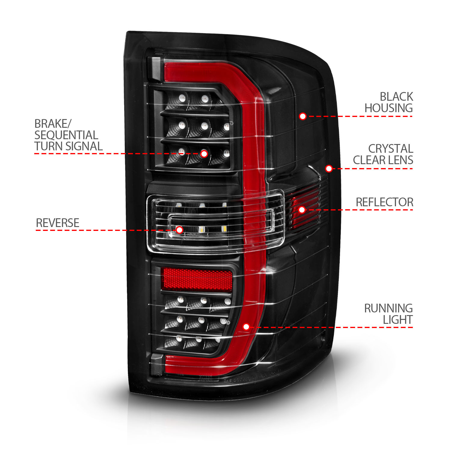 ANZO USA Tail Light Assembly 311464