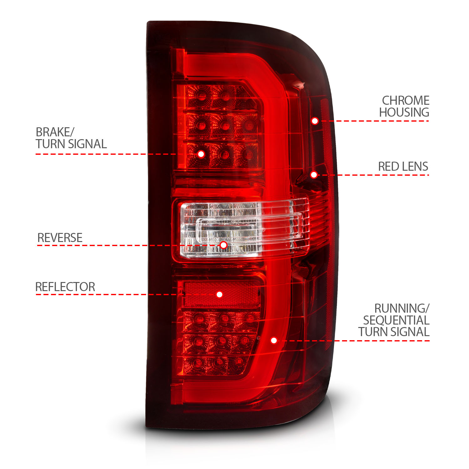 ANZO USA Tail Light Assembly 311466