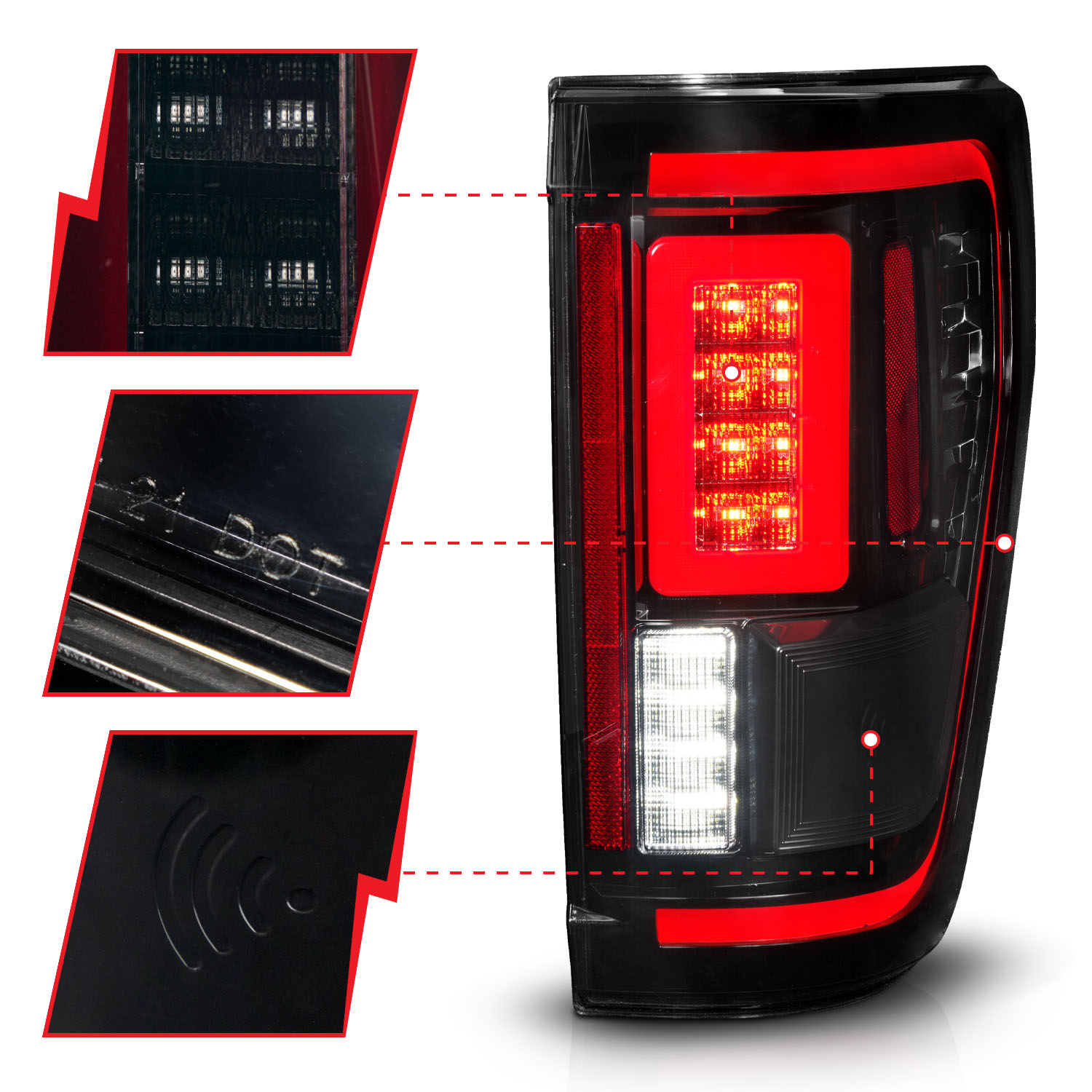 ANZO USA Tail Light Assembly 311474