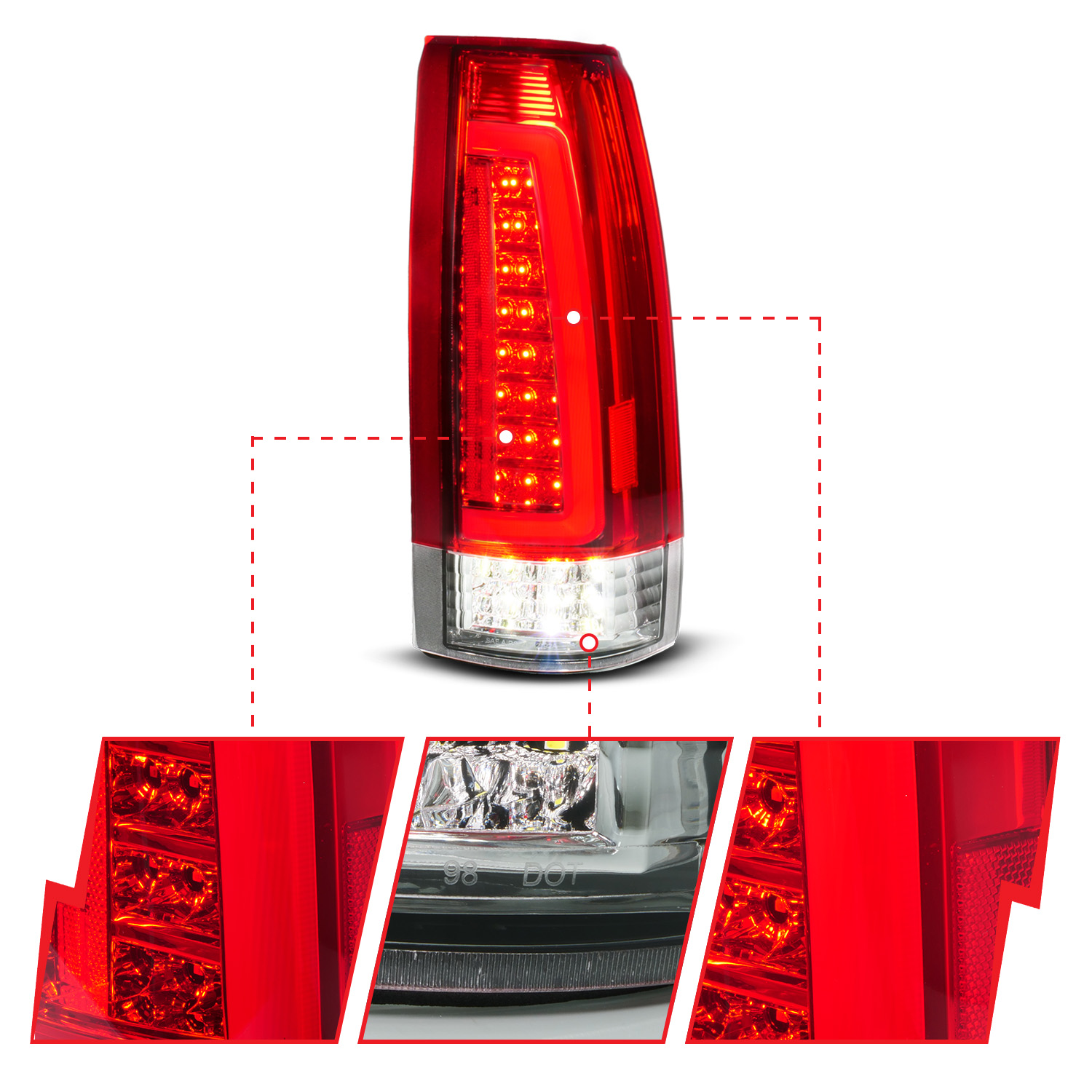 ANZO USA Tail Light Assembly 311484