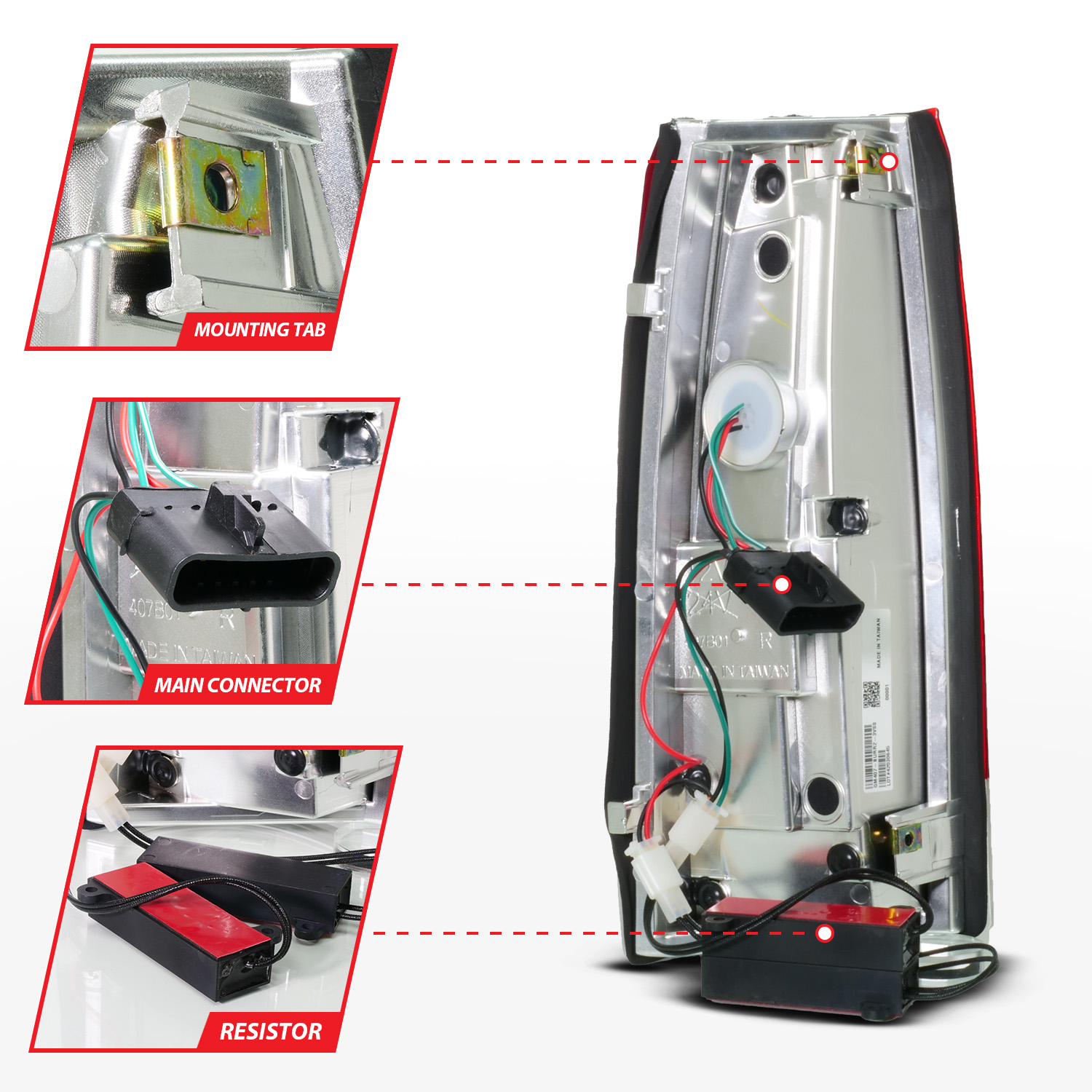 ANZO USA Tail Light Assembly 311484