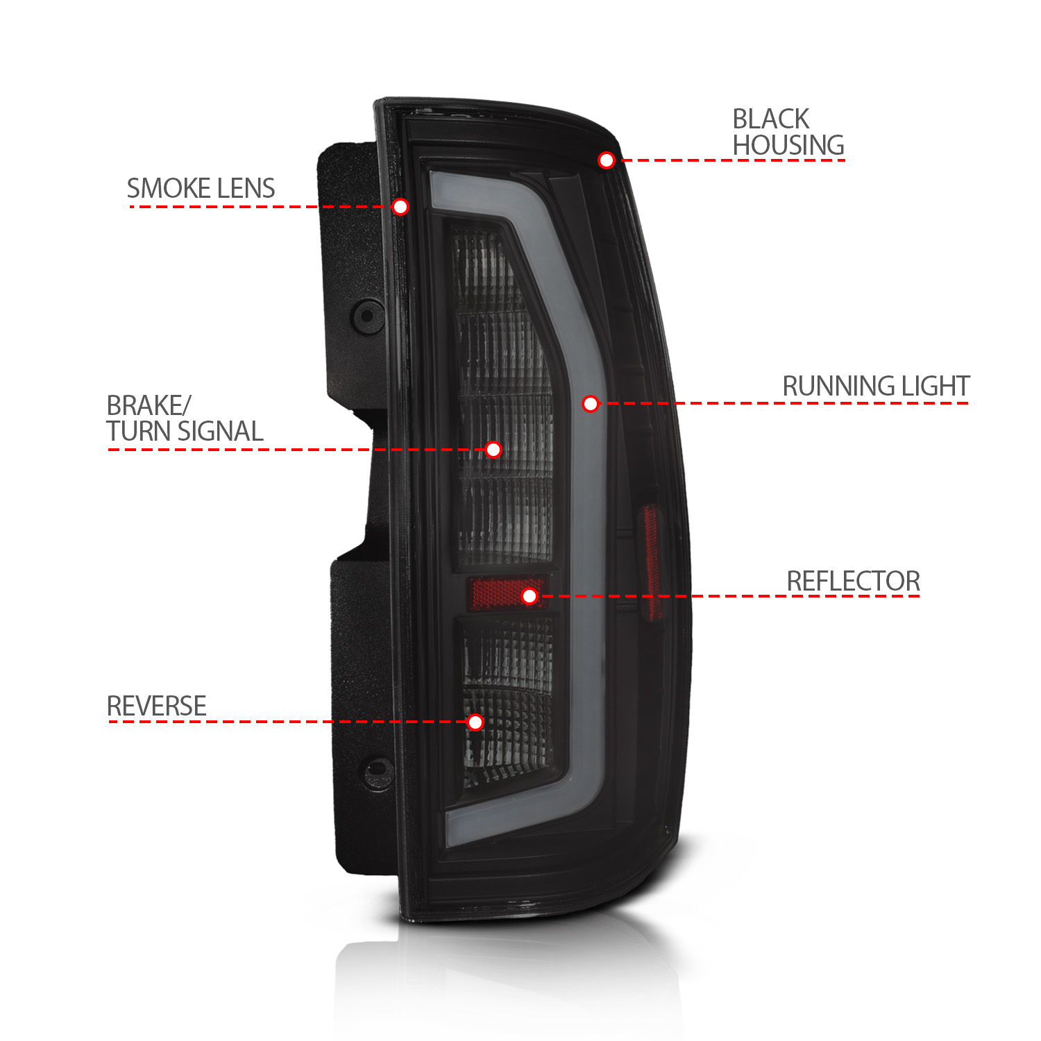 ANZO USA Tail Light Assembly 311488