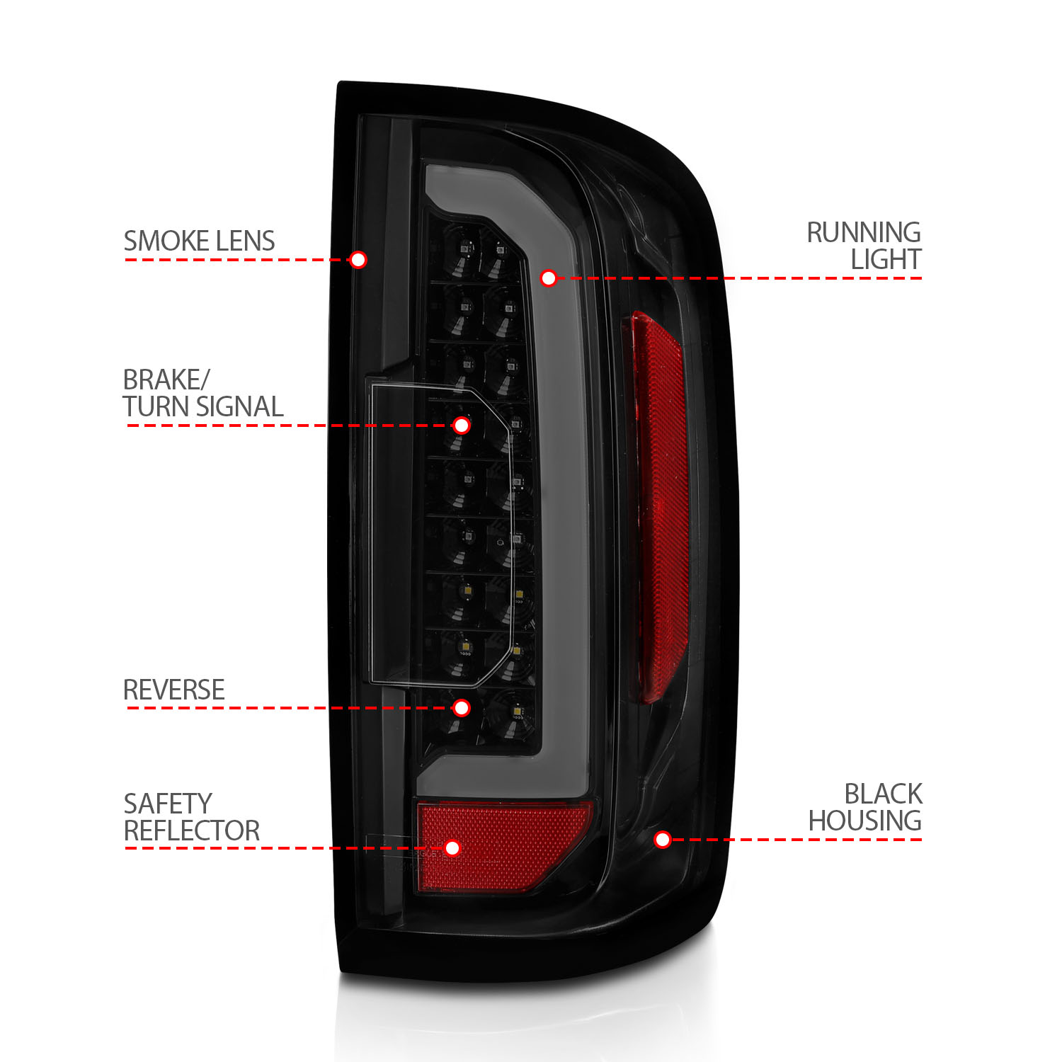ANZO USA Tail Light Assembly 311403