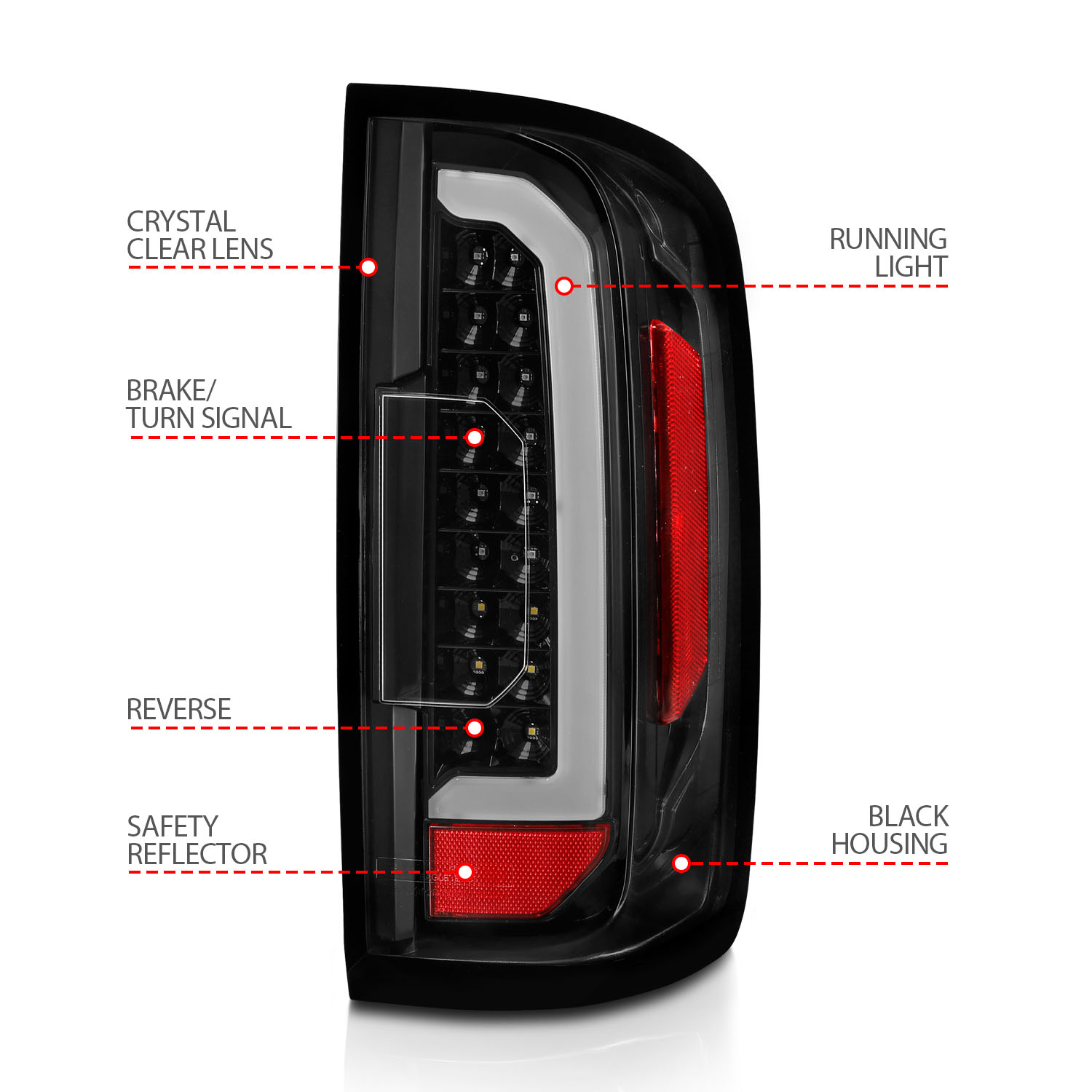 ANZO USA Tail Light Assembly 311405