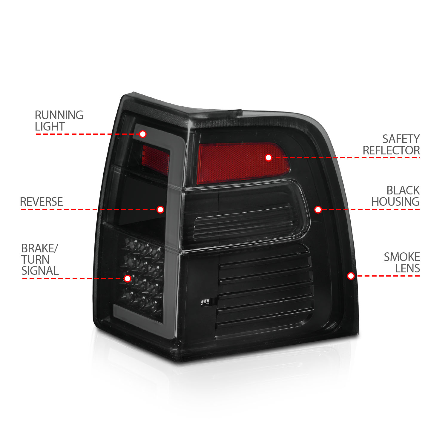 ANZO USA Tail Light Assembly 311409