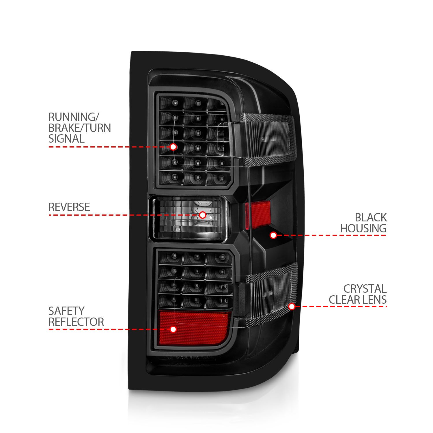 ANZO USA Tail Light Assembly 311423