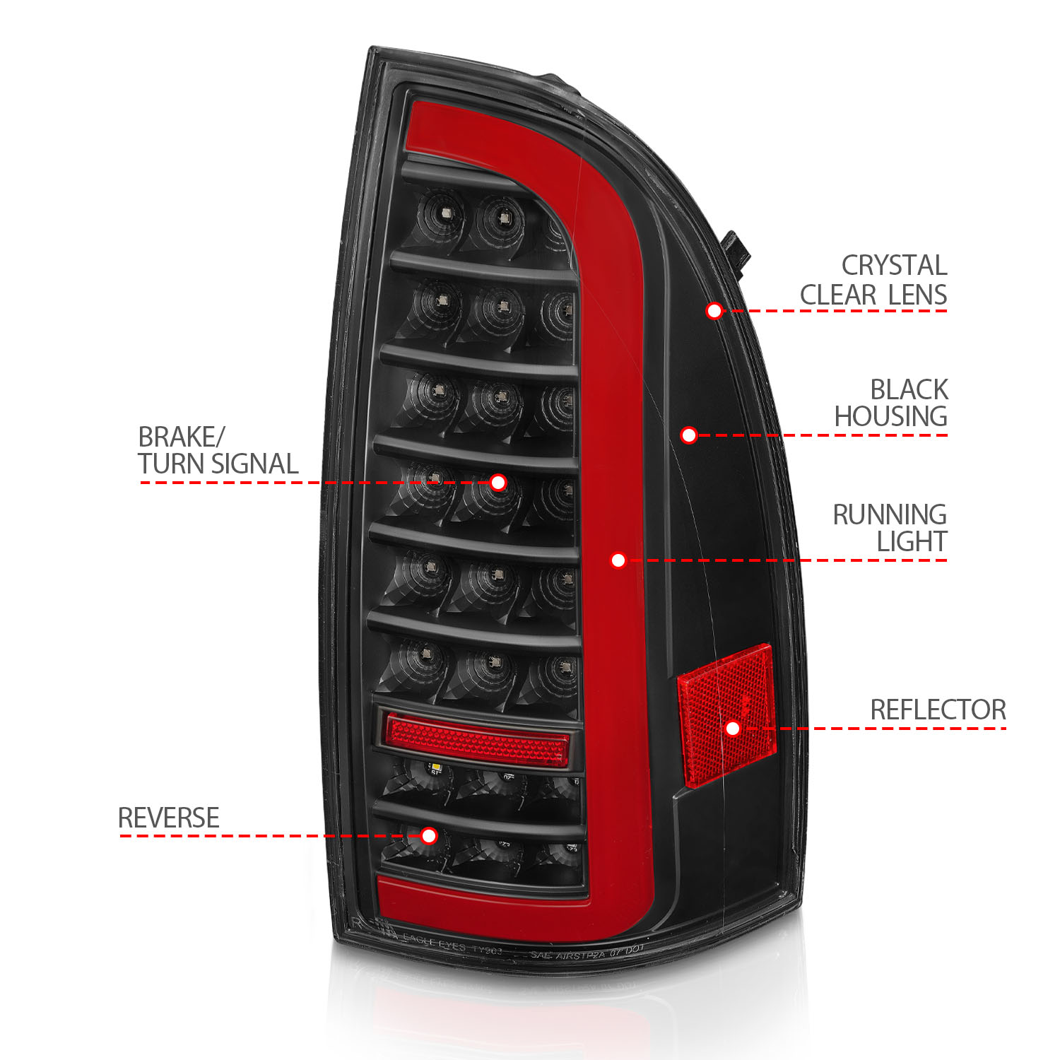 ANZO USA Tail Light Assembly 311427