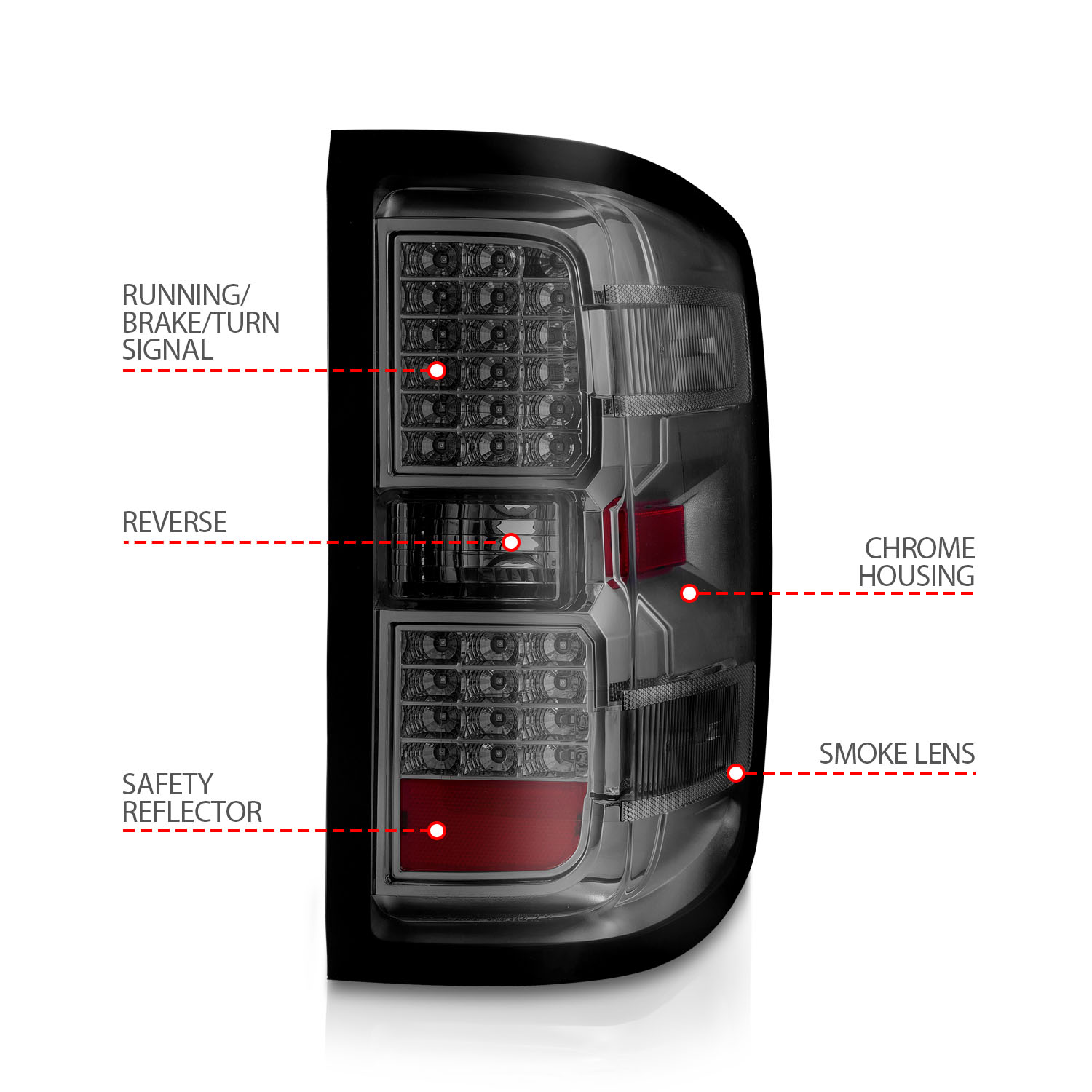 ANZO USA Tail Light Assembly 311424