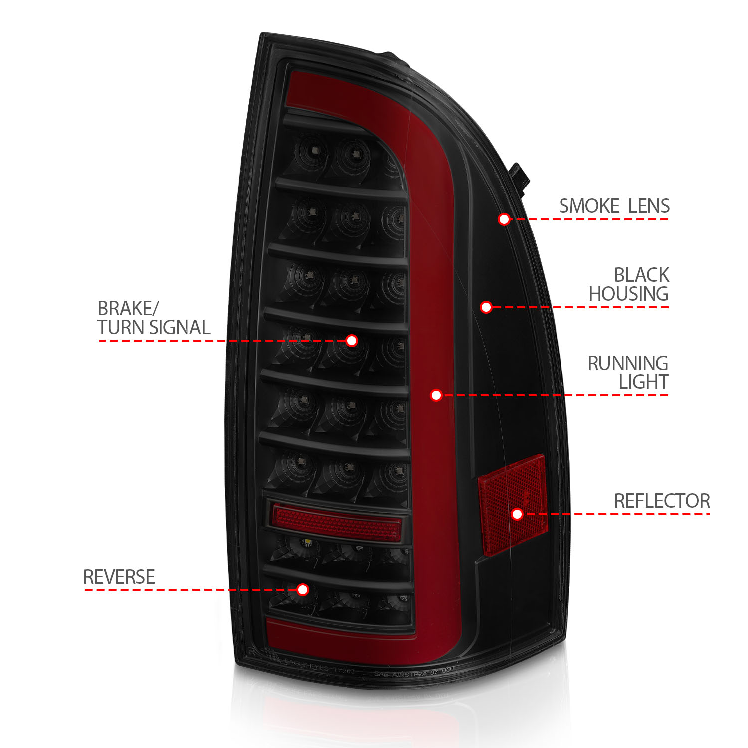 ANZO USA Tail Light Assembly 311428