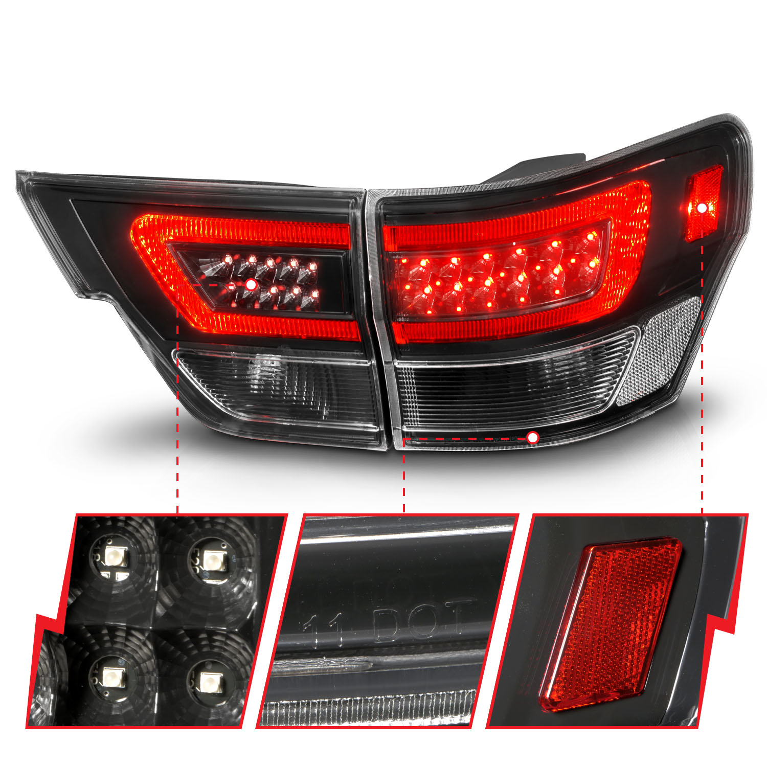 ANZO USA Tail Light Assembly 311439