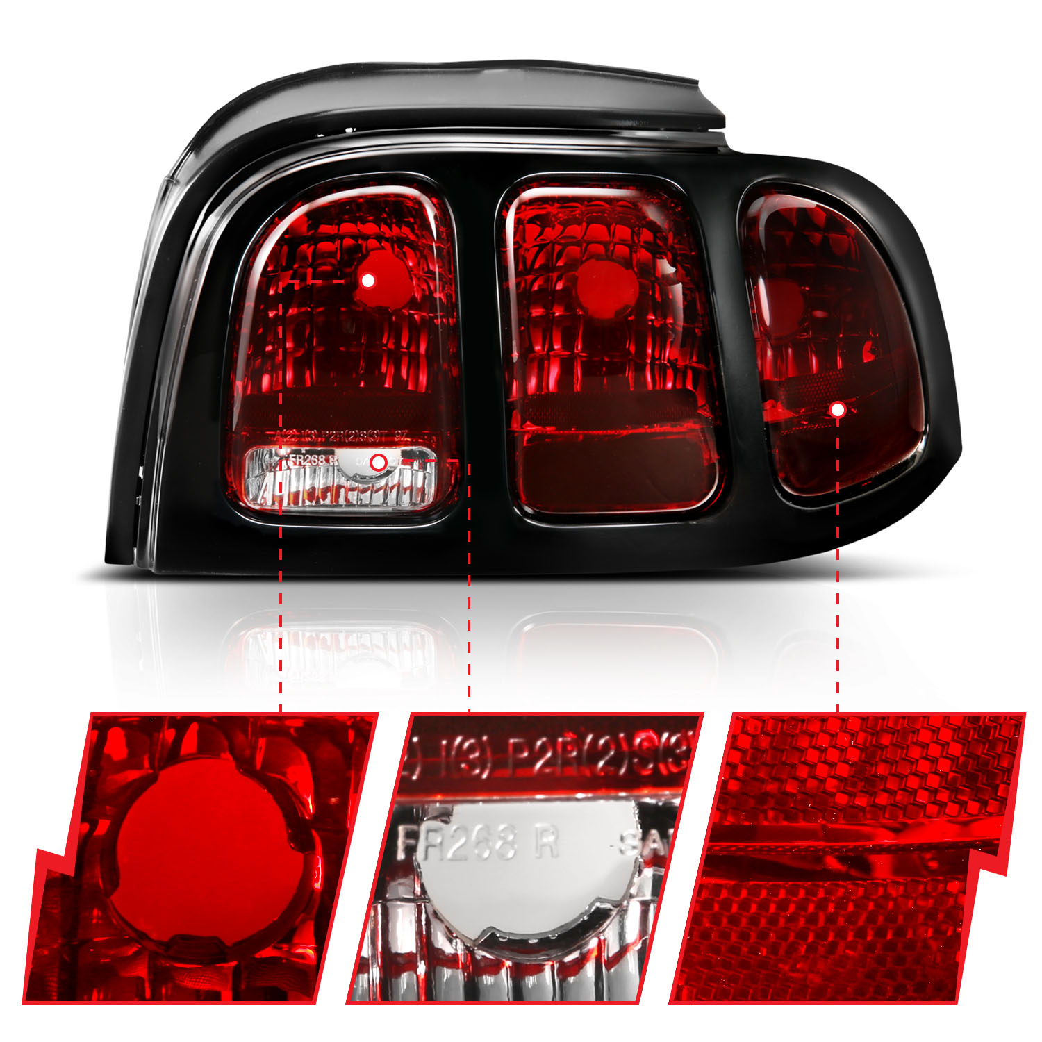 ANZO USA Tail Light Assembly 321350