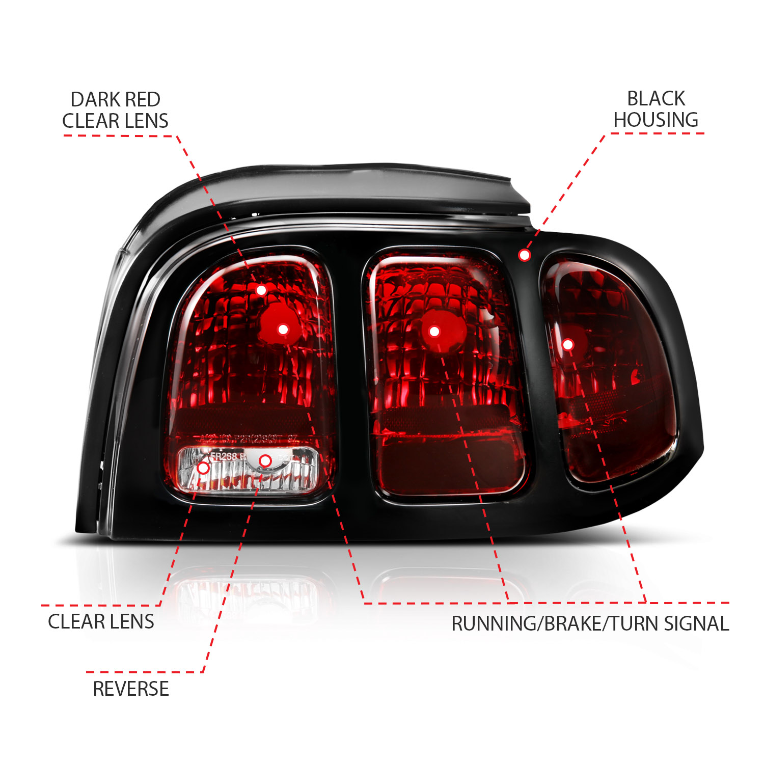 ANZO USA Tail Light Assembly 321350