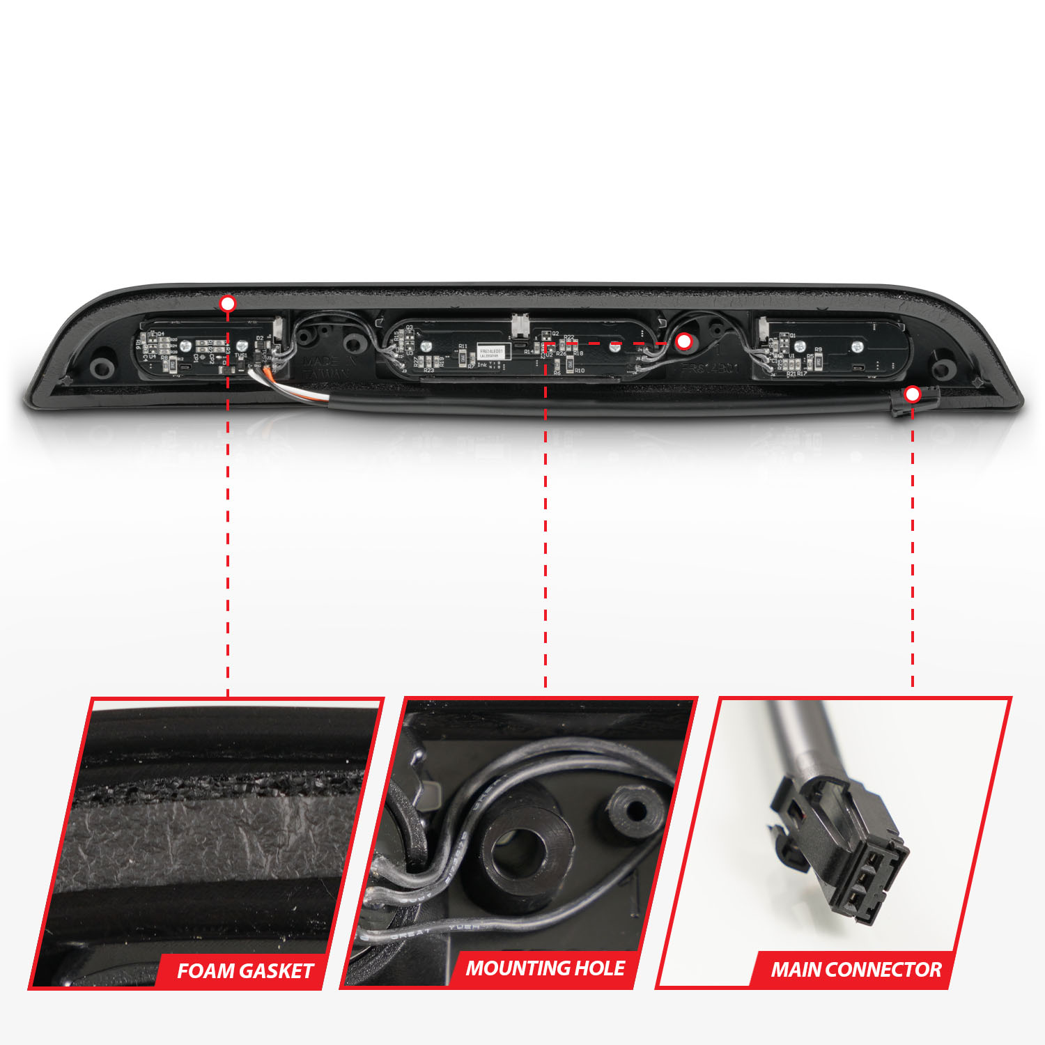 ANZO USA Third Brake Light Assembly 531112