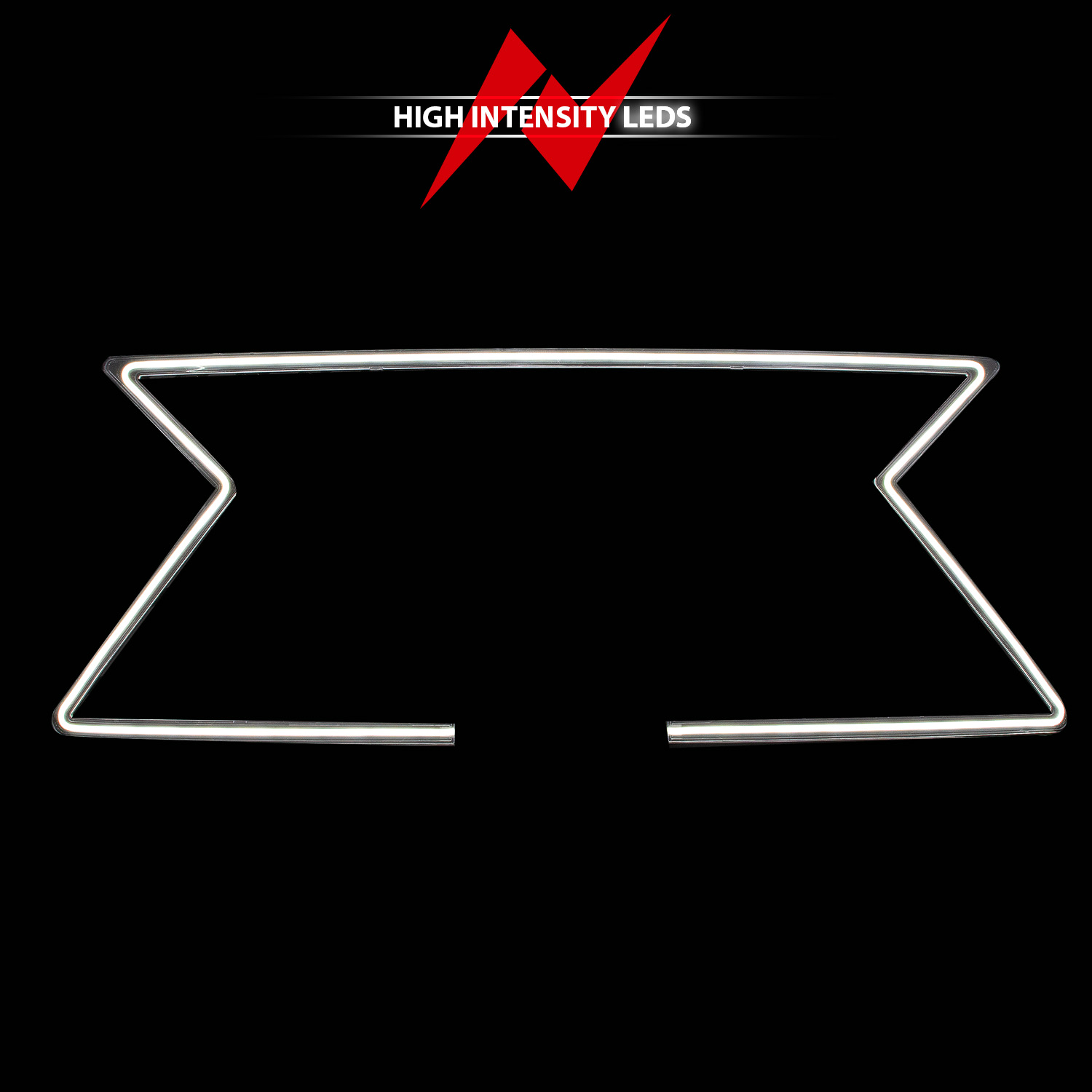 ANZO USA Black Housing Full LED Front Grille with Initiation and Running Light/DRL 901030