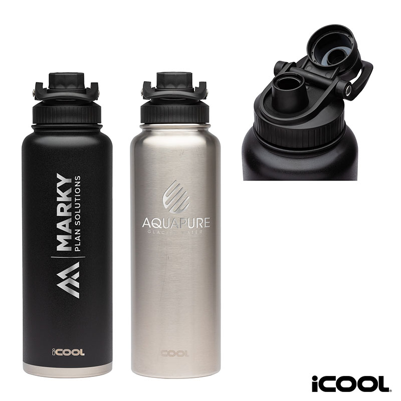 iCOOL Durango 40 oz. Double Wall, Stainless Steel Water Bottle 1