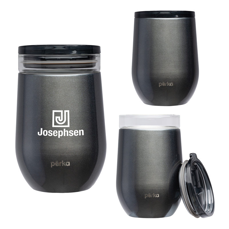Perka Taylor 12 oz. Double Wall, Stainless Steel Wine Mug 1 Perka Taylor 12 oz. Double Wall, Stainless Steel Wine Mug 1