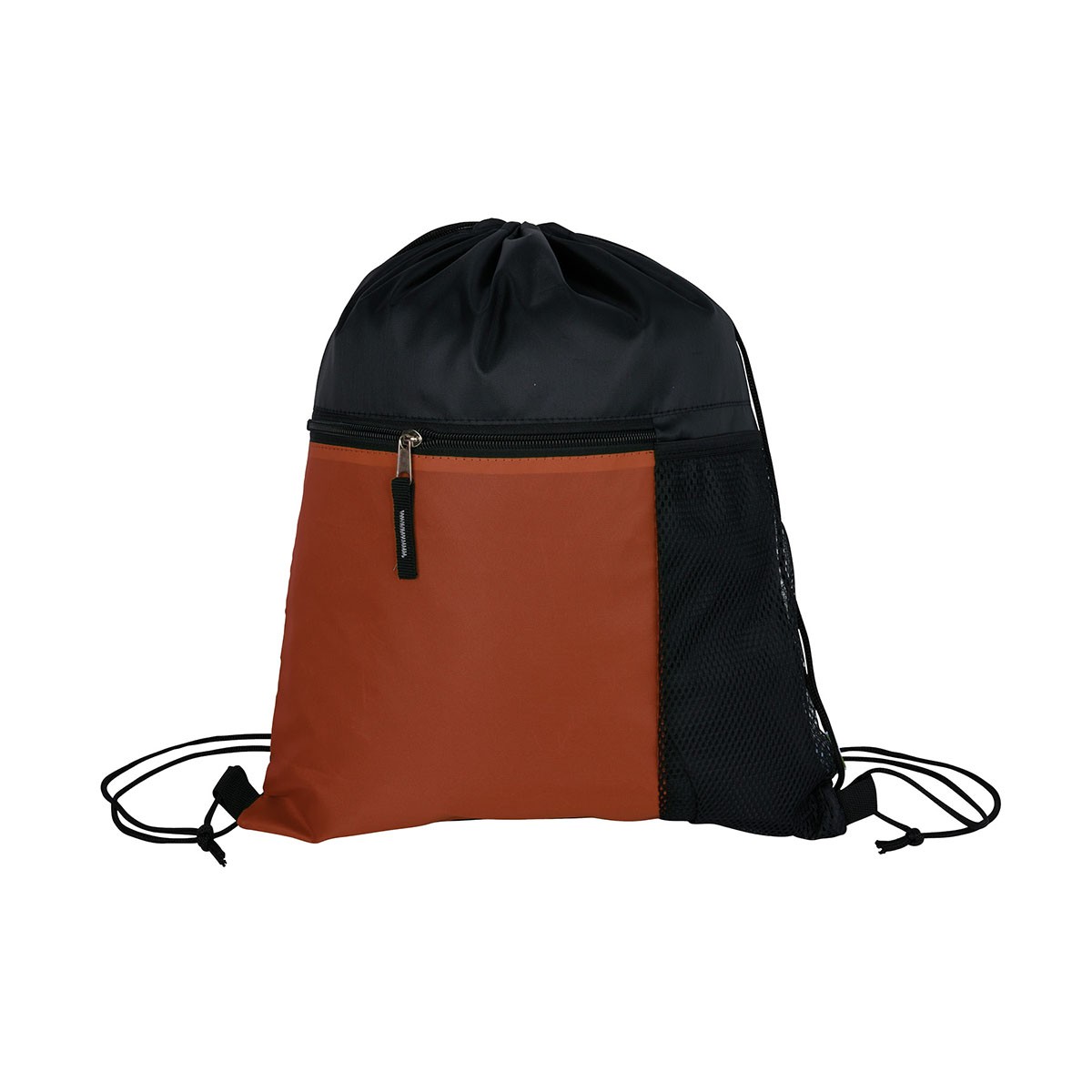 Manchester Recycled (RPET) Drawstring Bag With Zippered & Mesh Pockets 1
