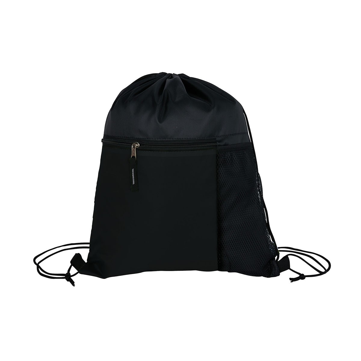 Manchester Recycled (RPET) Drawstring Bag With Zippered & Mesh Pockets 1