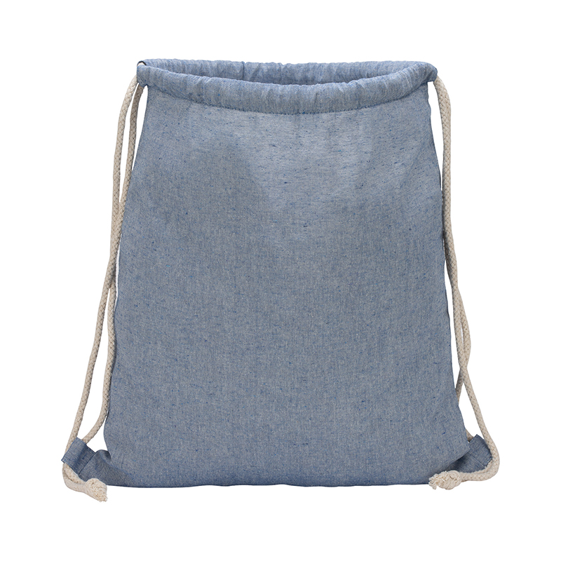 Huron Recycled Cotton Drawstring Tote 1