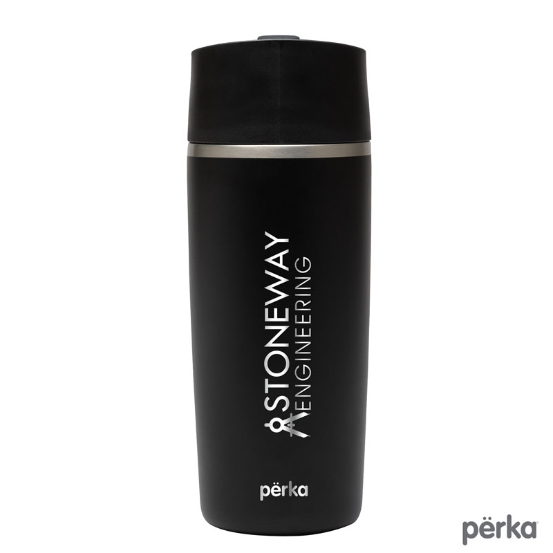 Perka Macchiato 12 oz. Double Wall Coffee/Tea Press Tumbler 1