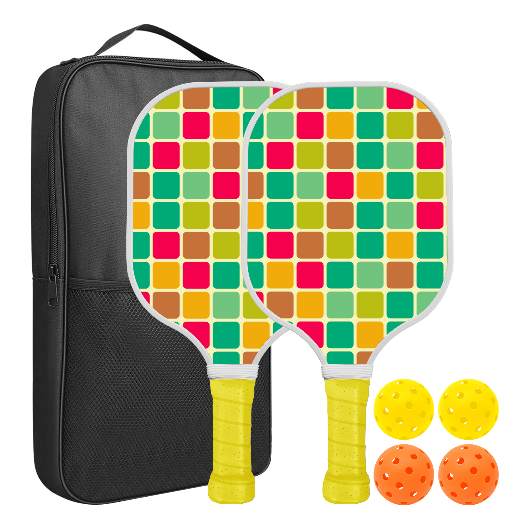 Custom Pickleball Racket Paddle & Ball Set w/Carrying Bag 1