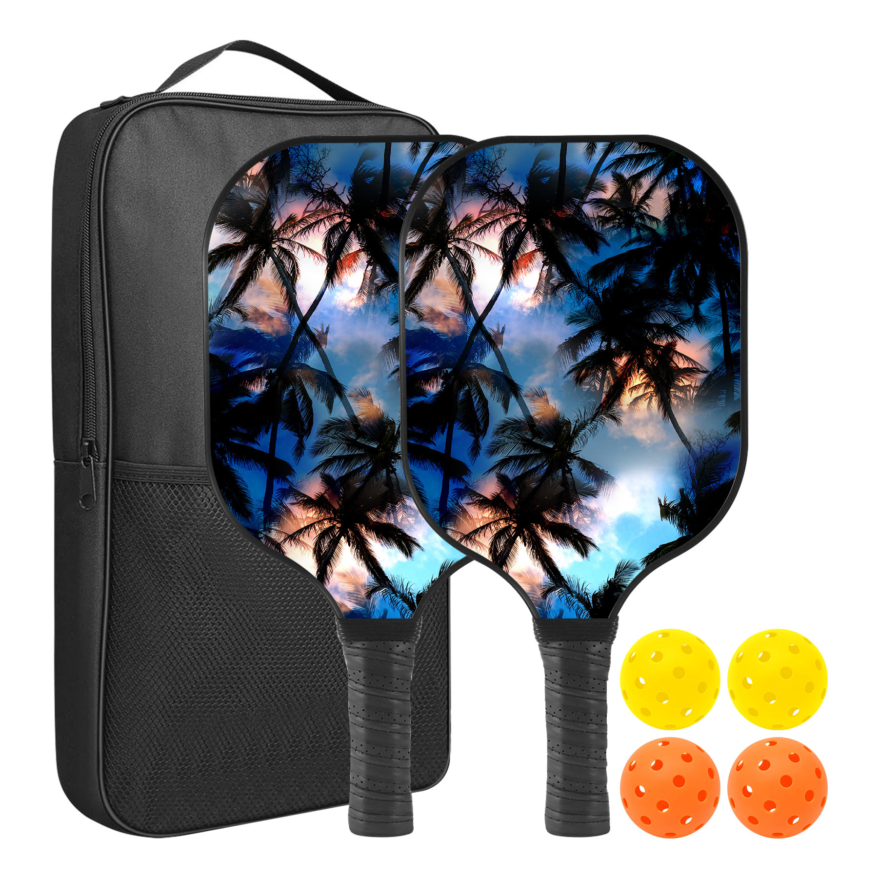 Custom Pickleball Racket Paddle & Ball Set w/Carrying Bag 1