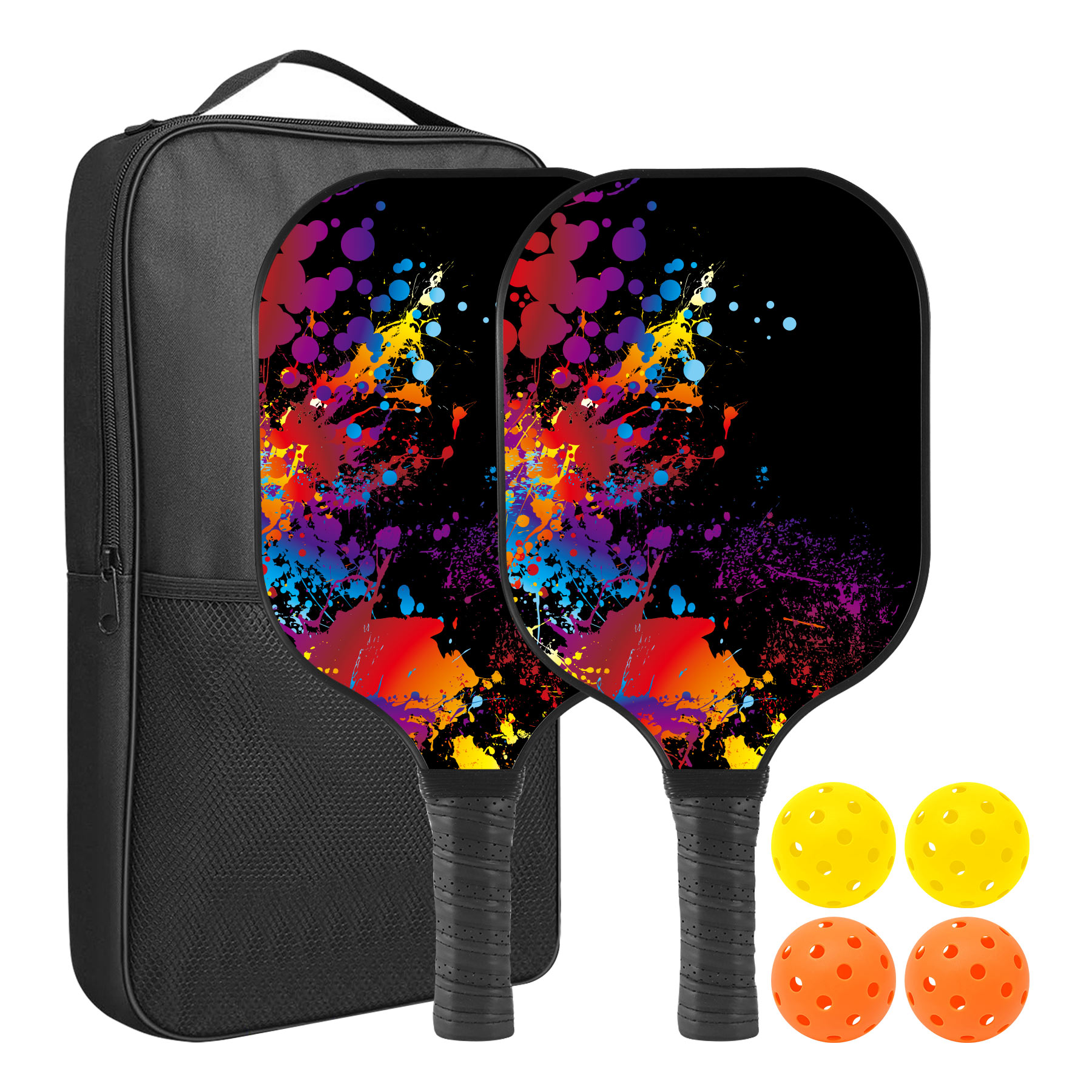 Custom Pickleball Racket Paddle & Ball Set w/Carrying Bag 1