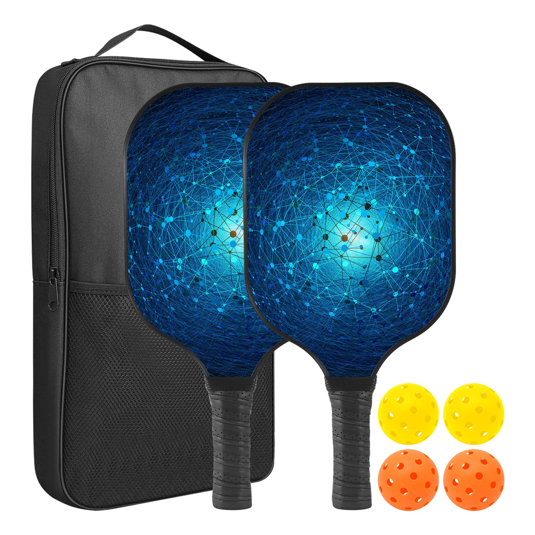 Custom Pickleball Racket Paddle & Ball Set w/Carrying Bag 1