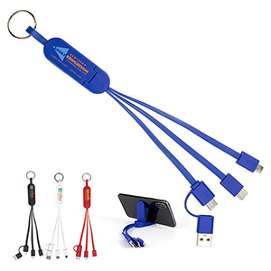 "ESCALANTE" 5-in-1 Cell Phone Charging Cable w/Phone Stand 1