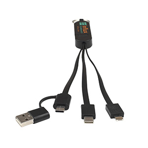 "ESCALANTE" 5-in-1 Cell Phone Charging Cable w/Phone Stand 1