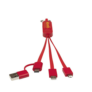 "ESCALANTE" 5-in-1 Cell Phone Charging Cable w/Phone Stand 1