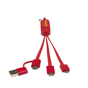 "ESCALANTE" 5-in-1 Cell Phone Charging Cable w/Phone Stand 1