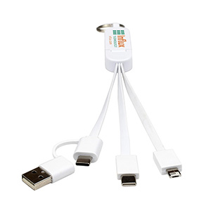 "ESCALANTE" 5-in-1 Cell Phone Charging Cable w/Phone Stand 1