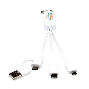 "ESCALANTE" 5-in-1 Cell Phone Charging Cable w/Phone Stand 1