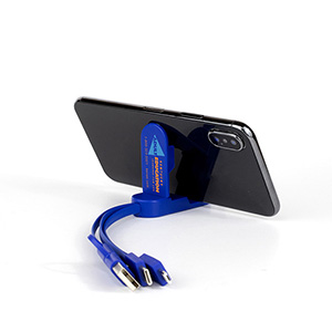 "ESCALANTE" 5-in-1 Cell Phone Charging Cable w/Phone Stand 1